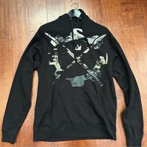 Crown the Empire Black Pull Over Style with Kangaroo Pocket, Size Medium, NWOT